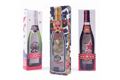 Полотенце микрофибра 23001 в бутылочке Р