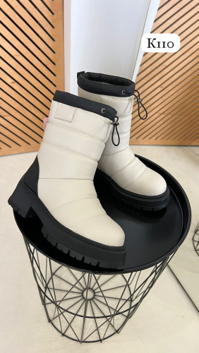 Stylele K-88К-МП/Z Полусапожки женские молочн иск кожа, подклад нат шерсть