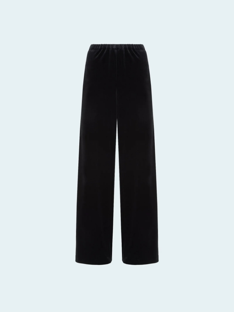 Брюки широкого кроя из бархата ,
96% полиэстер, 4% эластан ,