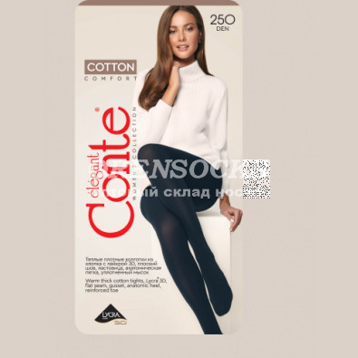 CONTE КОЛГОТКИ ЖЕНСКИЕ COTTON 250DEN
