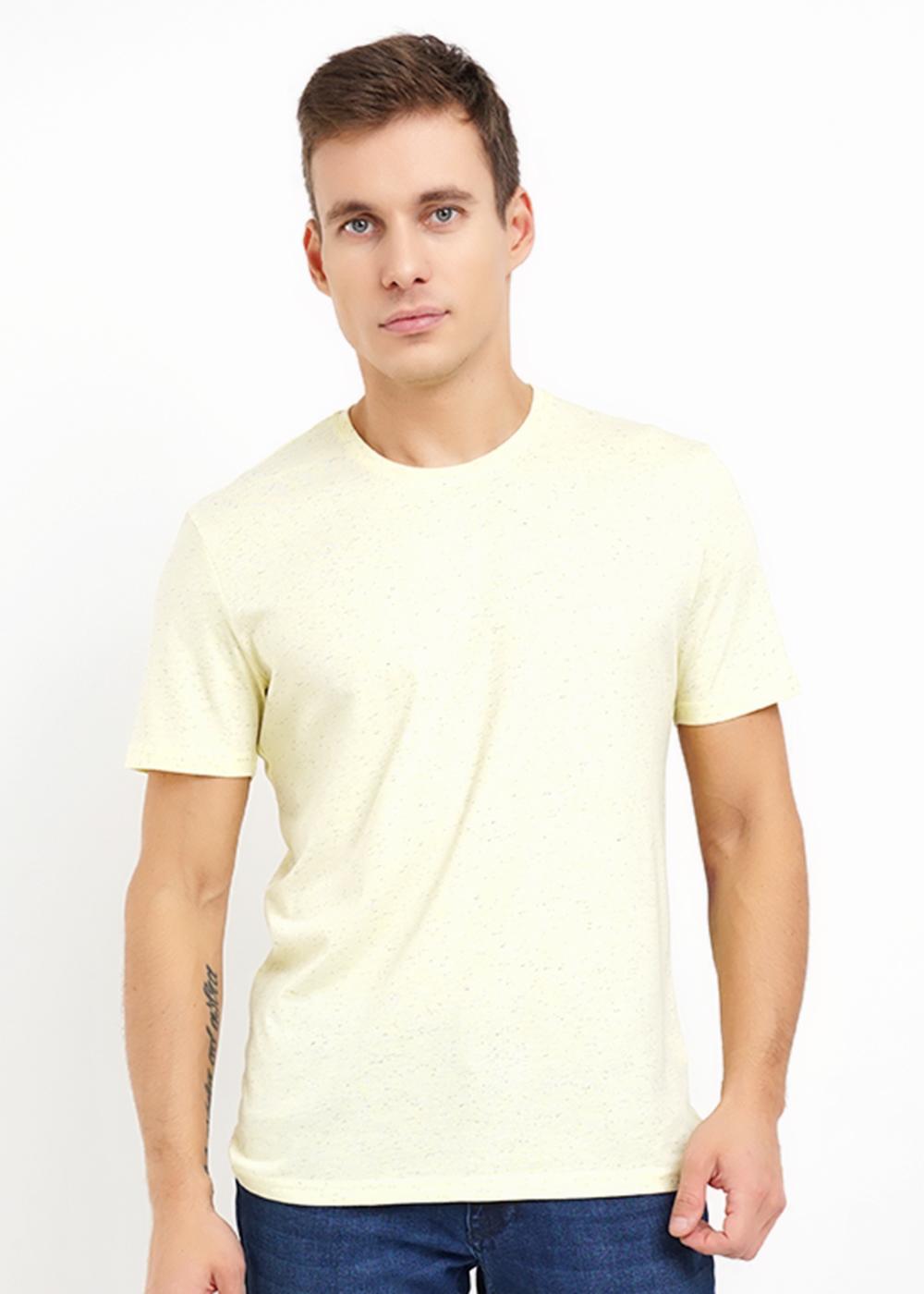 CLE 600351/1кд_мел. Футболка мужская 600351/1кд_мел. св.жёлтый