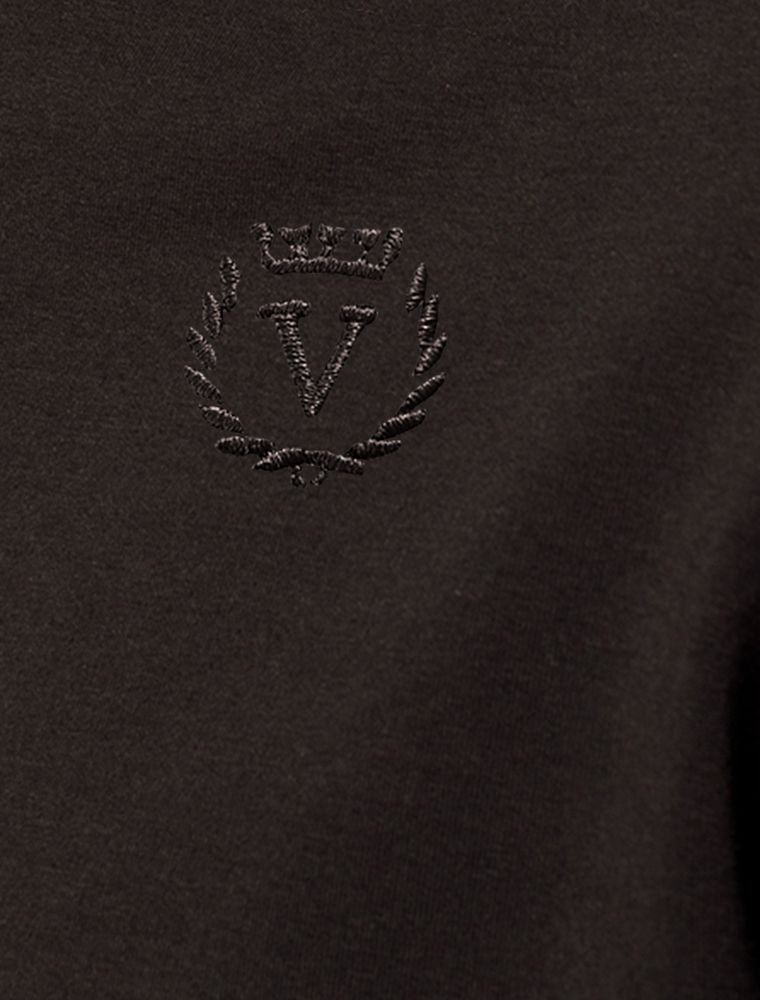 Джемпер из тонкого премиального футера с эластаном U49.043 черный