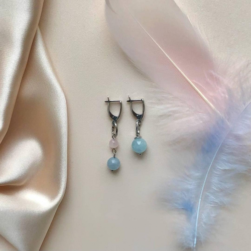 Серьги из берилла