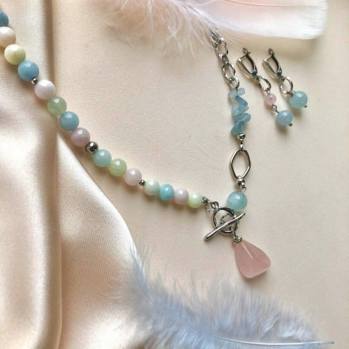 Серьги из берилла