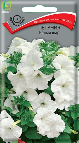 Цветы Петуния Белый шар 0,1 г ц/п Поиск