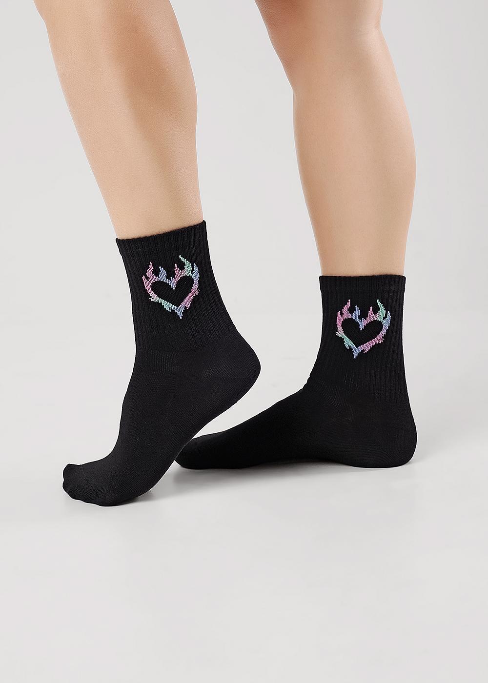 Ст.цена 65р CLE С1523 16-18,18-20 Носки детские для девочки С1523 16-18,18-20 чёрный