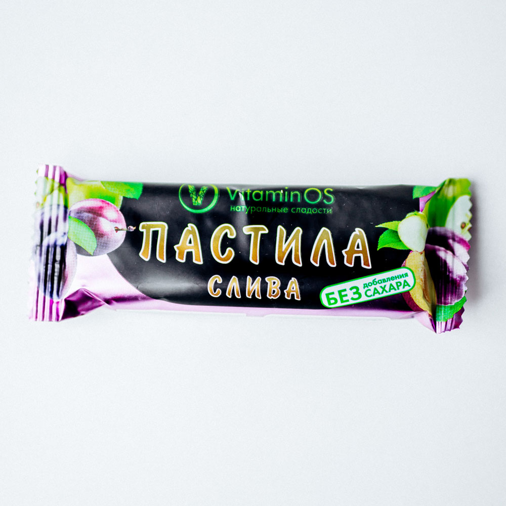 Батончик пастила Слива без сахара