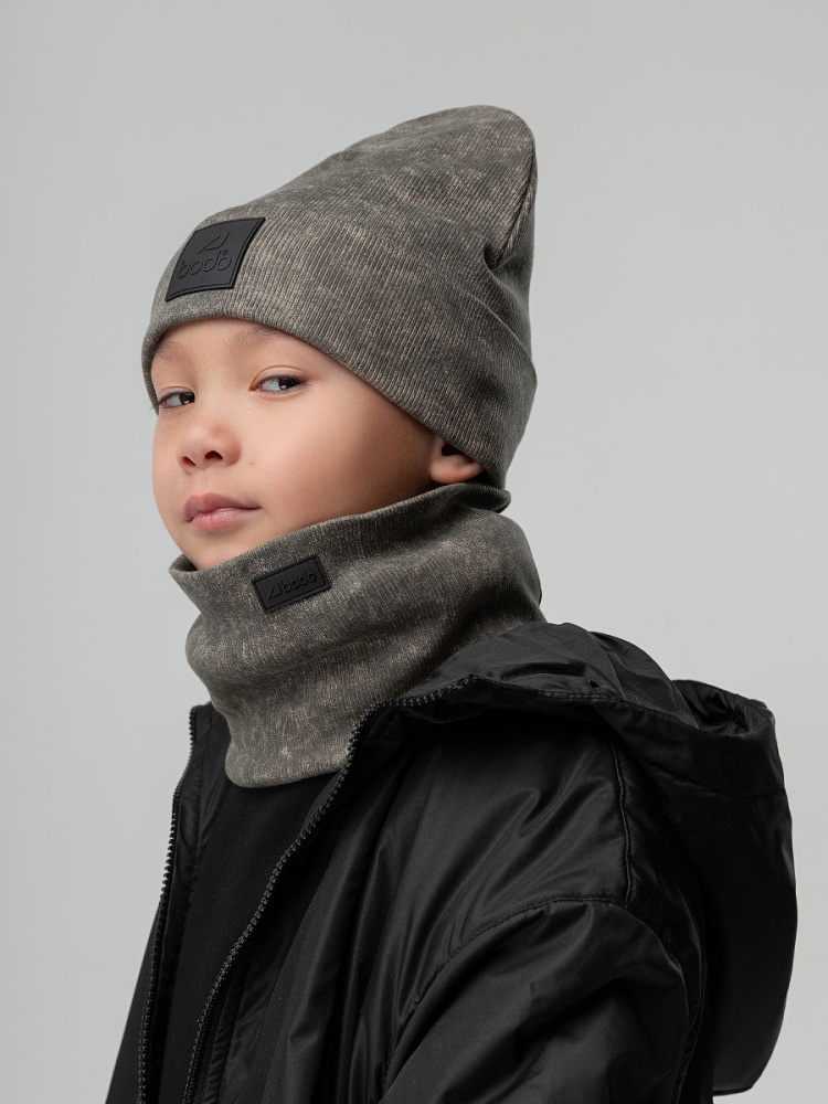 Комплект (шапка, снуд) 13-162MU; светлый хаки