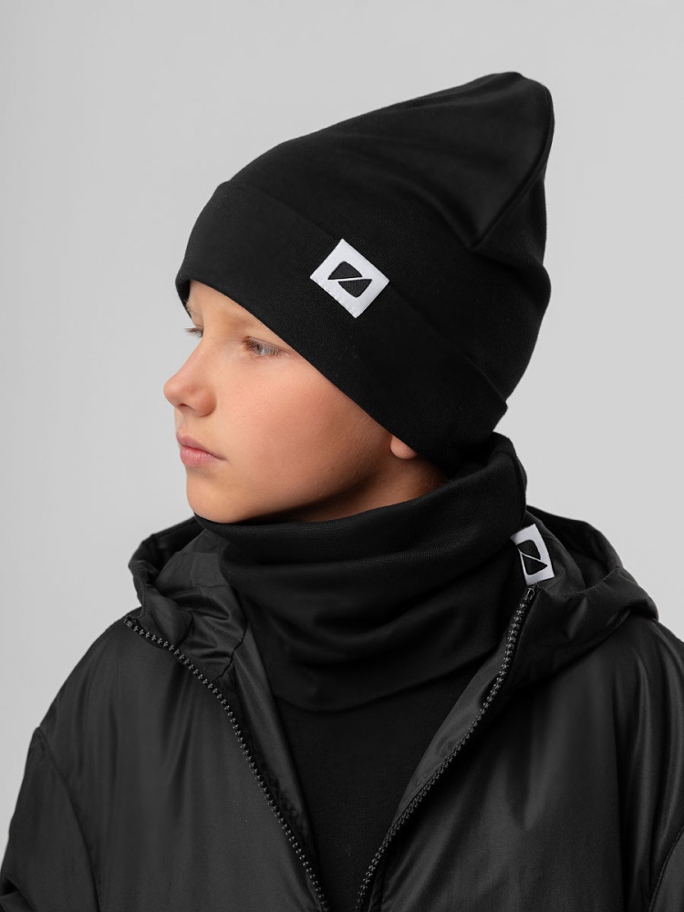 Комплект (шапка, снуд) 13-148MU; черный