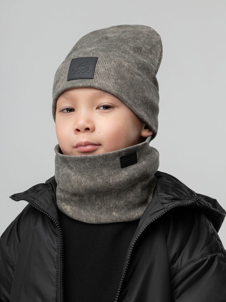 Комплект (шапка, снуд) 13-162MU; светлый хаки