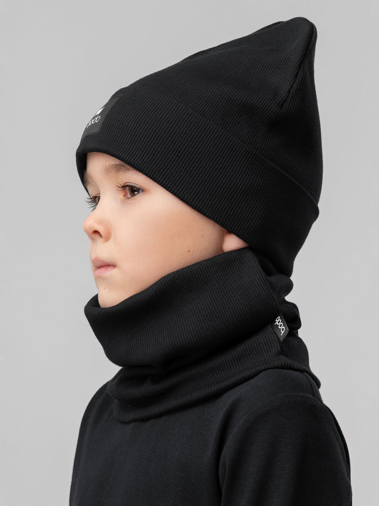Комплект (шапка, снуд) 13-180MU; черный