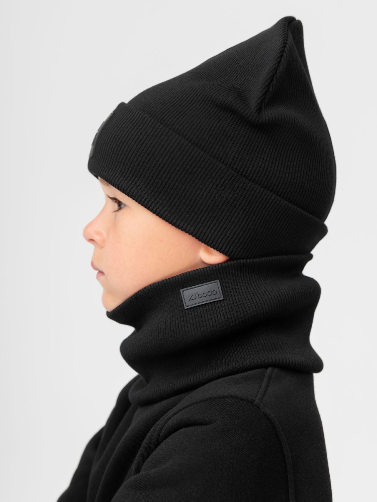 Комплект (шапка, снуд) 13-162MU; черный