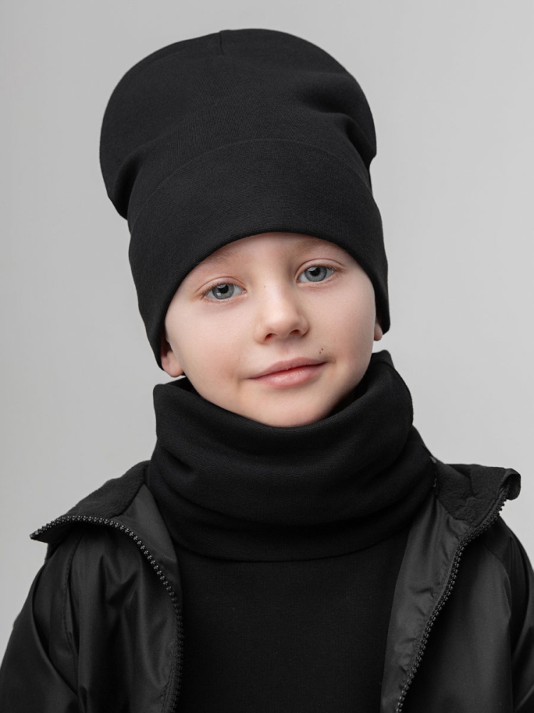 Комплект (шапка, снуд) 13-179MU; черный