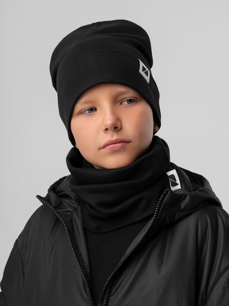 Комплект (шапка, снуд) 13-148MU; черный