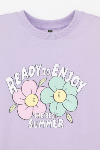 Crockid Фуфайка КР 302696-1 пастельно-лиловый к541 Crockid