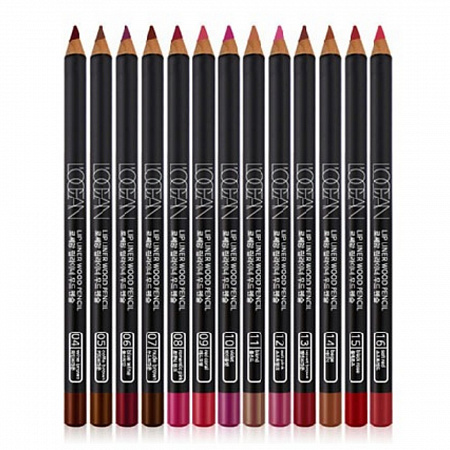 L’ocean Карандаш для губ / Lipliner Wood Pencil #04, Wine Brown