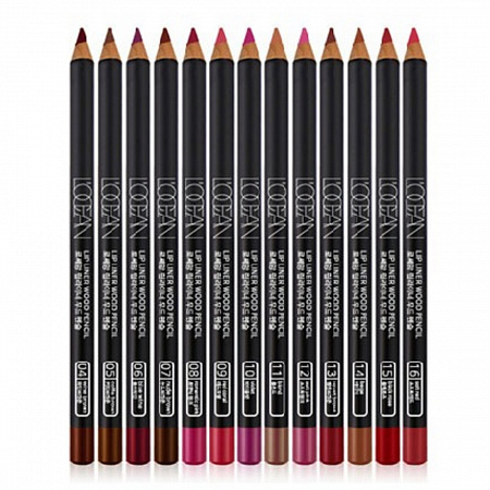 L’ocean Карандаш для губ / Lipliner Wood Pencil #02, Black Wine