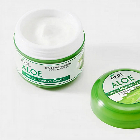 Ekel Ампульный крем для лица увлажняющий с экстрактом алоэ / Ample Intensive Cream Aloe, 100 мл