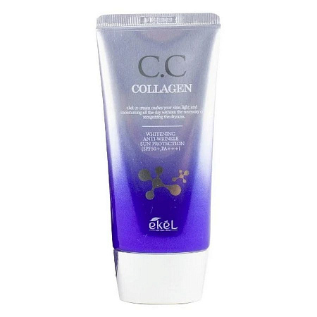 Ekel CC крем для лица с коллагеном / CC Cream Collagen SPF 50+ PA+++, 50 мл