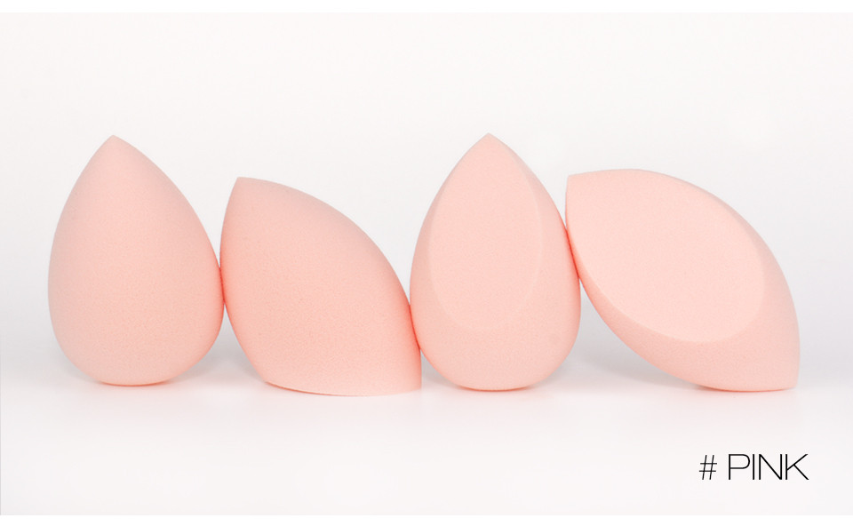 Набор спонжей O.TWO.O Flawless Memory Beauty Blendes Set 4 шт. (Розовый)