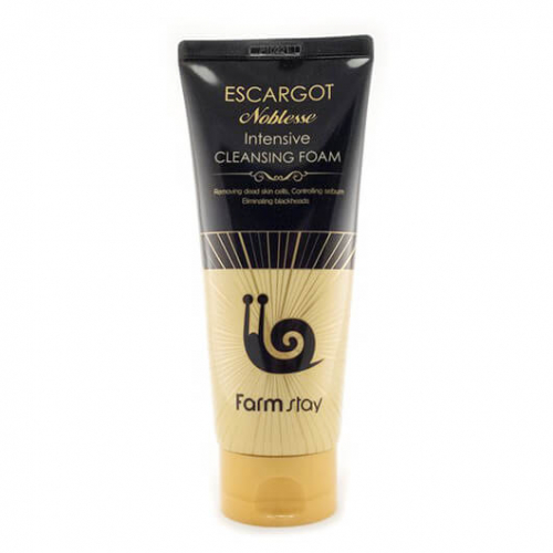 Farm Stay/ Антивозрастная пенка с муцином улитки Farmstay Escargot Nobelesse Intensive Cleansing Foam 180 мл.