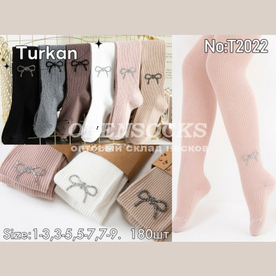КОЛГОТКИ ДЕТСКИЕ ДЛЯ ДЕВОЧЕК ХЛОПОК АССОРТИ, КАЧЕСТВО ПРОСТО СУПЕР!!! TURKAN T2022