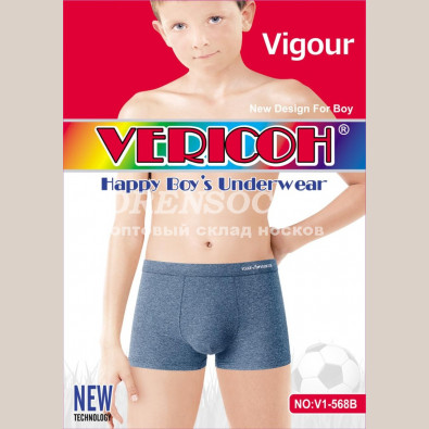 VERICOH ПОДРОСТКОВЫЕ ТРУСЫ БОКСЕРЫ НА МАЛЬЧИКА ХЛОПОК 70%, В УПАКОВКЕ 8 ШТ. НА ВОЗРАСТ 6-8,8-10,10-12,12-14 ЛЕТ ПО 2 ШТ. НА КАЖДЫЙ РАЗМЕР 568B