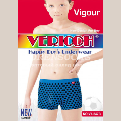 VERICOH ПОДРОСТКОВЫЕ ТРУСЫ БОКСЕРЫ НА МАЛЬЧИКА ХЛОПОК 70%, В УПАКОВКЕ 8 ШТ. НА ВОЗРАСТ 6-8,8-10,10-12,12-14 ЛЕТ ПО 2 ШТ. НА КАЖДЫЙ РАЗМЕР 547B