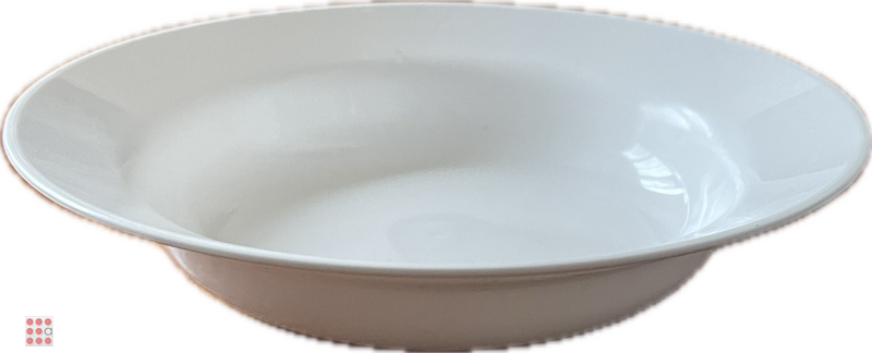 Тарелка глубокая пластик 19см, цвет микс