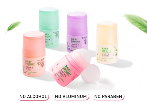 Дезодорант Роликовый с Увлажняющей Сывороткой «Мед и Персик» BABY BRIGHT 50 мл