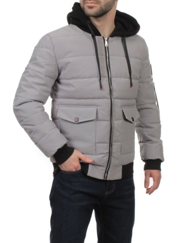 2172 GRAY Куртка мужская зимняя облегченная (150 гр. холлофайбер)