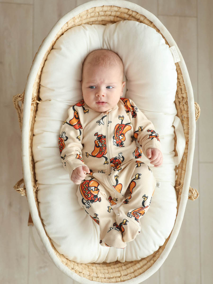 Комбинезон для мальчика с принтом Хот-доги