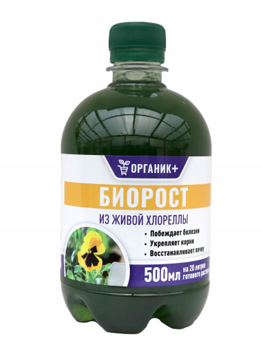 Биорост из живой хлореллы 0,5 л (18 шт)