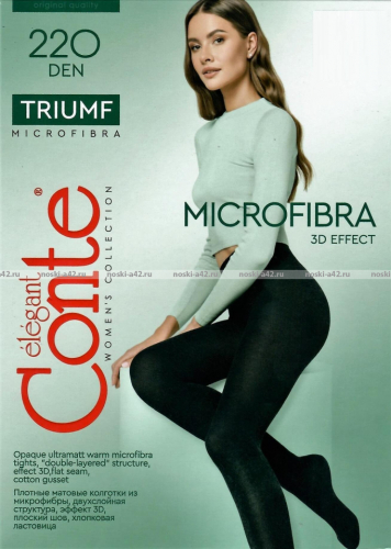 Колготки Conte TRIUMF 220 (микрофибра) черные
