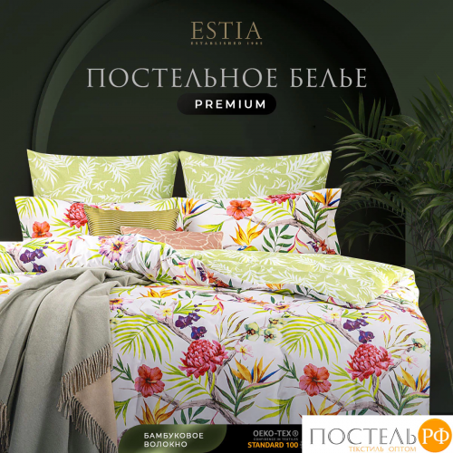 Estia КАПРИС КПБ 145х215-1/180х220-1/50х70-2, 4 пр.,бамб/хл C