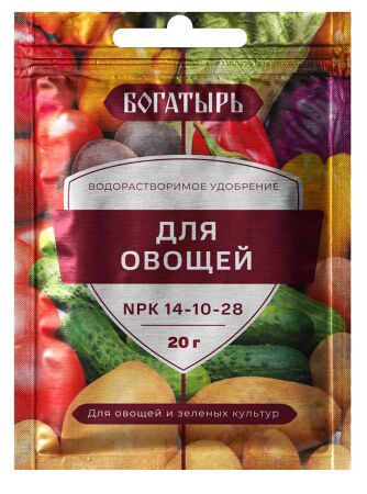 Богатырь - удобрение для овощей 20гр