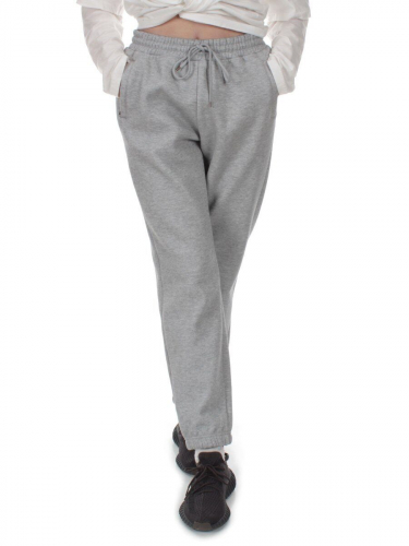 B38BR GRAY Брюки спортивные женские (95% хлопок, 5% спандекс)