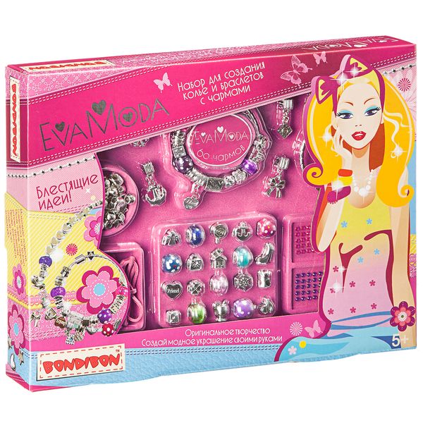 1113 р. 1713 р. Набор для создания украшений с чармами Bondibon Eva Moda, BOX