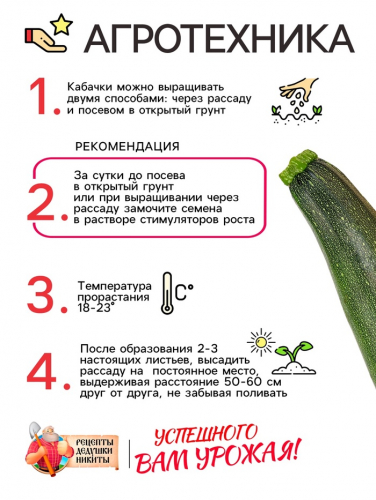 Семена Кабачок цуккини 