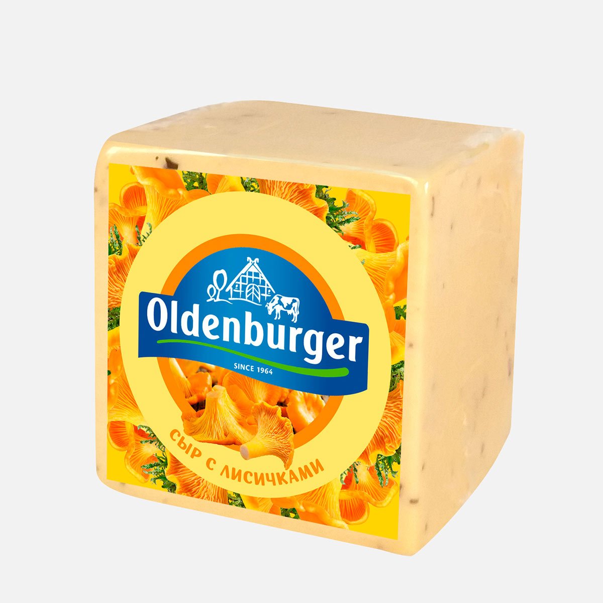Сыр Ольденбургер с лисичками 45% 1 кг