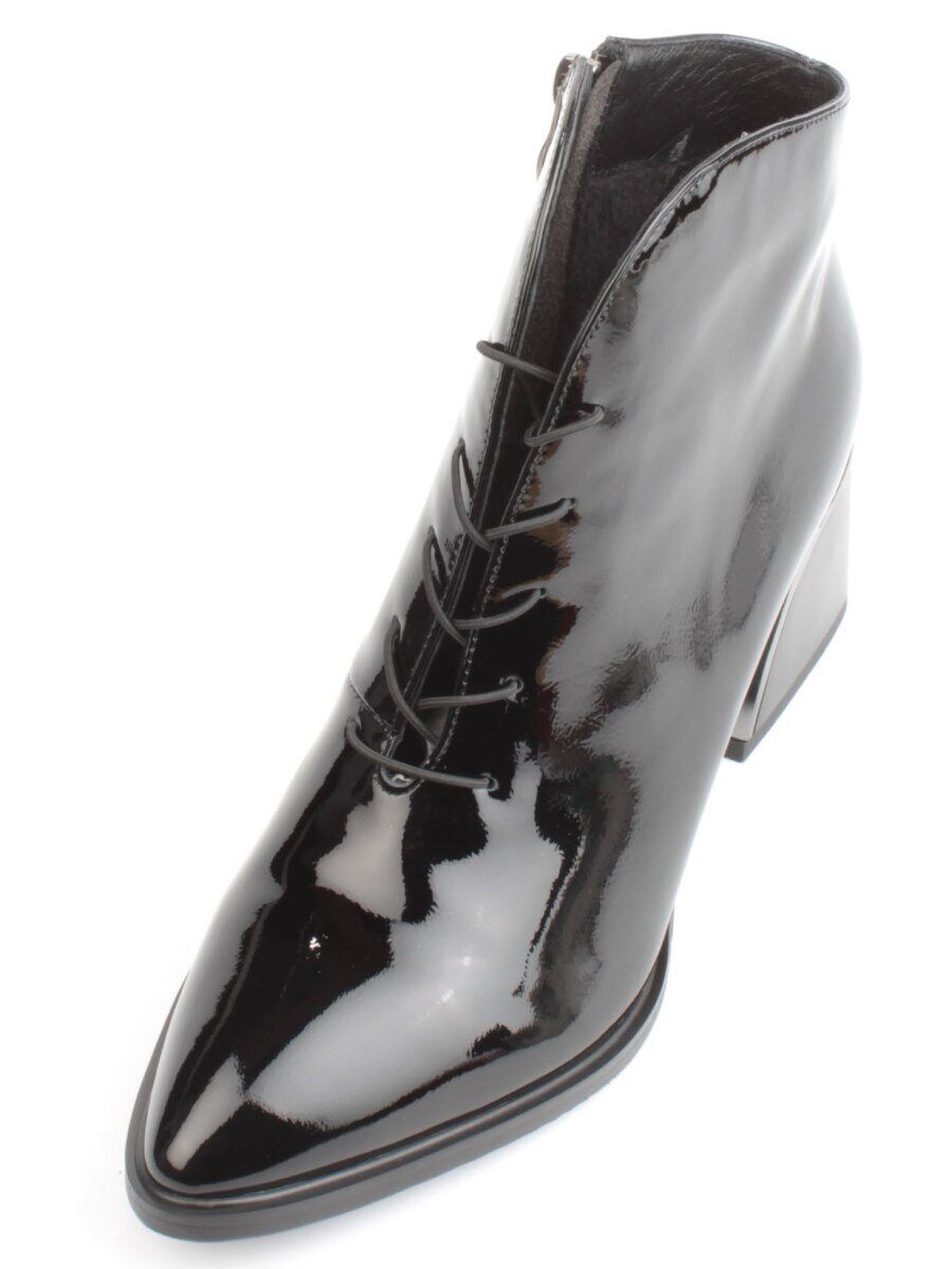 04-Z4229R-2 BLACK Ботильоны демисезонные женские (натуральная кожа, натуральная байка)