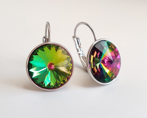 Серьги с кристаллами Swarovski