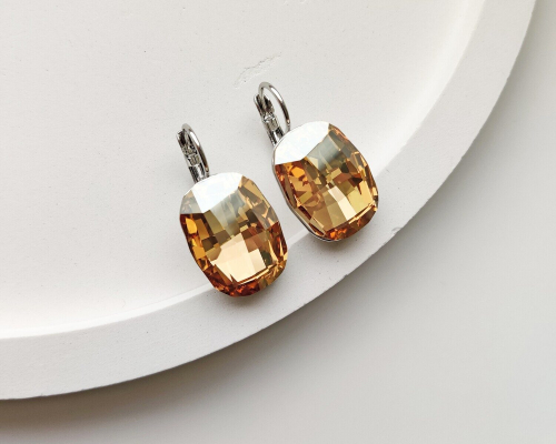 Серьги с кристаллами Swarovski