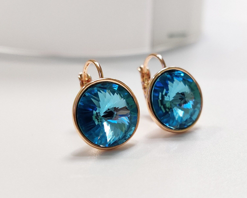 Серьги с кристаллами Swarovski