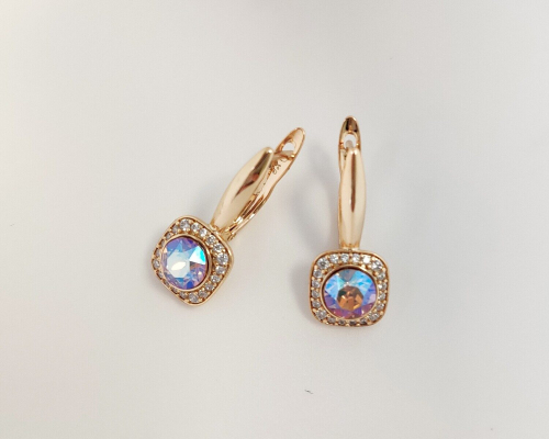 Серьги с кристаллами Swarovski