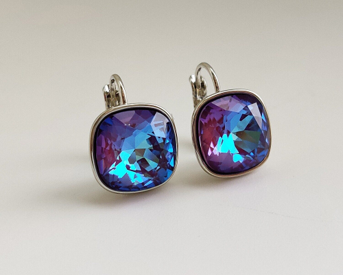 Серьги с кристаллами Swarovski