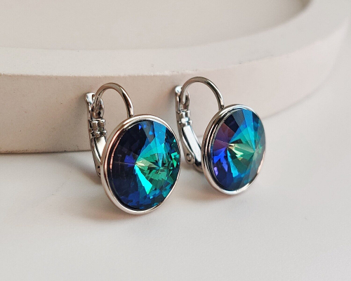Серьги с кристаллами Swarovski