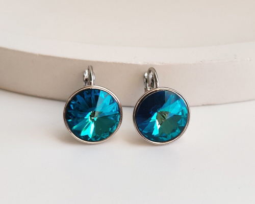 Серьги с кристаллами Swarovski