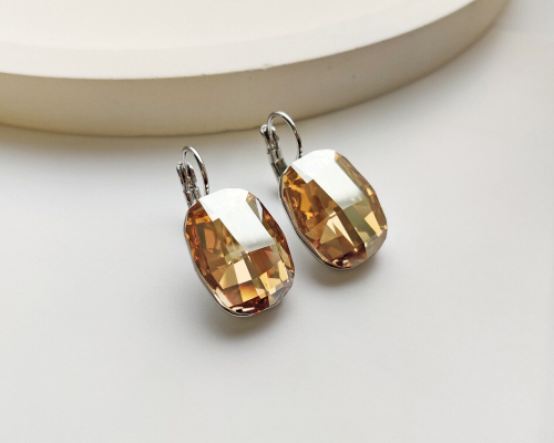 Серьги с кристаллами Swarovski