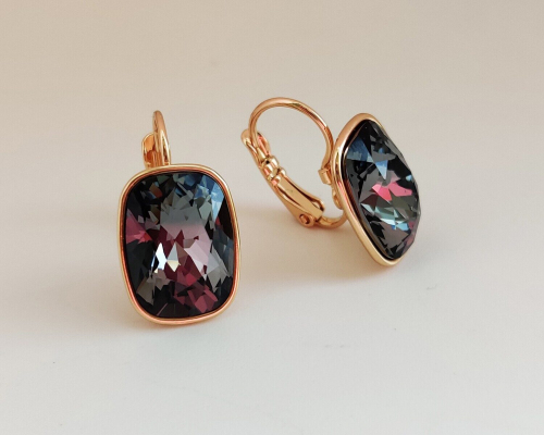 Серьги с кристаллами Swarovski